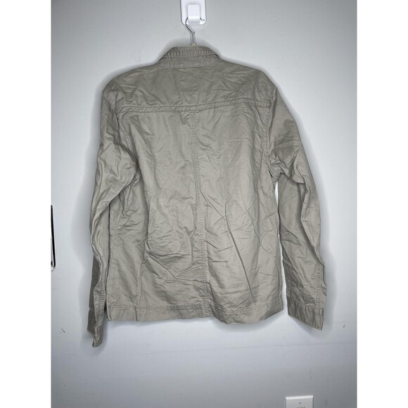 Ted Baker Jacket Mens Extra Large Beige Chore Coat Field Utility Zip Pockets - Picture 9 of 9